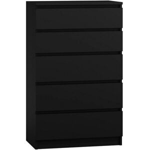 Topeshop M5 Nero Moderna 5 Cassetti Comò - Comò Topeshop M5 Nero Moderna 5 Cassetti Comò - Comò