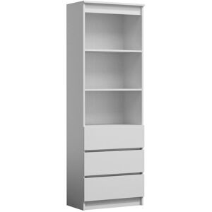 Topeshop RS-60 Büroregal - 3 Regale, 3 Schubladen, Weiß Topeshop RS-60 Büroregal - 3 Regale, 3 Schubladen, Weiß