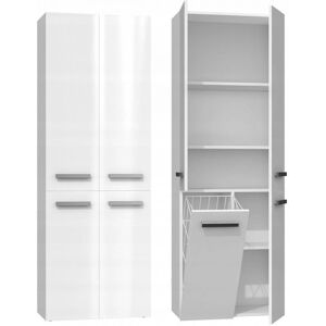 Topeshop NEL 1K DD BPOŁ Armoire de rangement salle de bain - Blanc - Publicité Topeshop NEL 1K DD BPOŁ Armoire de rangement salle de bain - Blanc - Publicité