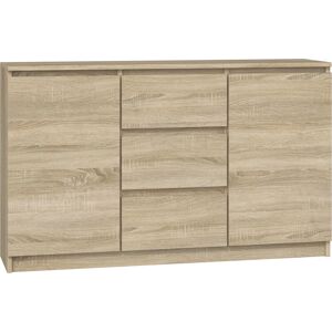 Topeshop Dąb Sonoma Commode - Meuble Moderne Minimaliste - Publicité Topeshop Dąb Sonoma Commode - Meuble Moderne Minimaliste - Publicité