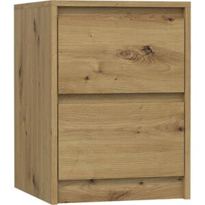 Topeshop K2 ARTISAN Nachtkastje - 2 Lades Eik Topeshop K2 ARTISAN Nachtkastje - 2 Lades Eik