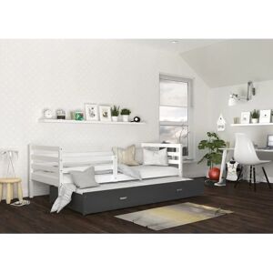 Milo - Lit Gigogne Milo 90x190 - Gris - 2 Matelas - Lit - Publicité Milo - Lit Gigogne Milo 90x190 - Gris - 2 Matelas - Lit - Publicité