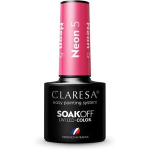 Claresa Vernis Gel Rose Neon - UV/LED, 5g Claresa Vernis Gel Rose Neon - UV/LED, 5g