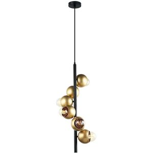 Italux Malmo Modern Black 6-Light Pendant - Lighting Italux Malmo Modern Black 6-Light Pendant - Lighting
