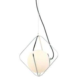 Italux Canto - Modern Hanging Pendant Chrome Black 1 Light - Pendant Light Italux Canto - Modern Hanging Pendant Chrome Black 1 Light - Pendant Light