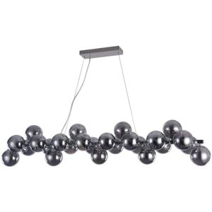 Italux Cabella Modern Hanging Pendant Chrome - 25 Light, Smoky Shade Italux Cabella Modern Hanging Pendant Chrome - 25 Light, Smoky Shade
