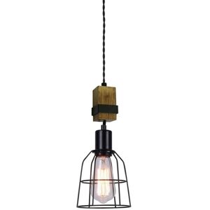Italux Ponte - Industrial Retro Hanging Pendant Black - 1 Light - E27 Italux Ponte - Industrial Retro Hanging Pendant Black - 1 Light - E27