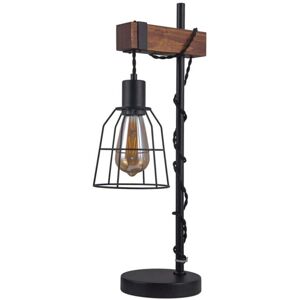 Italux Roadstead - Steel & Wood Retro Table Lamp - E27 Italux Roadstead - Steel & Wood Retro Table Lamp - E27