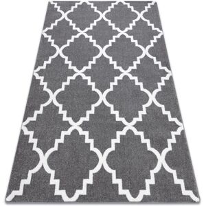 Dywany Łuszczów F343 Grey/White Carpet - Modern polypropylene rug Dywany Łuszczów F343 Grey/White Carpet - Modern polypropylene rug