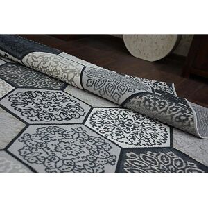 Tapis LISBOA Hexagone Nid d'abeille Gris - Tapis Tapis LISBOA Hexagone Nid d'abeille Gris - Tapis