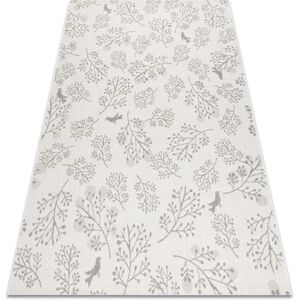 Dywany Łuszczów Feuilles Oiseaux - gris crème Tapis - Plat 48774/367 Dywany Łuszczów Feuilles Oiseaux - gris crème Tapis - Plat 48774/367