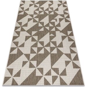 Alfombra de Triángulos Beige FloorLUX 20489 Alfombra de Triángulos Beige FloorLUX 20489