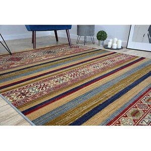 Windsor Ethnic Carpet - Blue/Burgundy - 120x170cm - Carpet Windsor Ethnic Carpet - Blue/Burgundy - 120x170cm - Carpet
