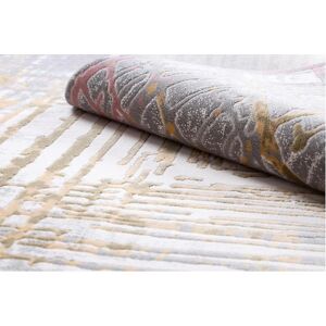 USKUP Ivory Yellow Beige Abstract Carpet - Carpet USKUP Ivory Yellow Beige Abstract Carpet - Carpet