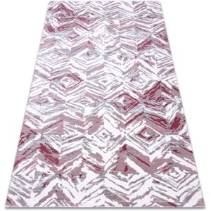 Dizayn Light Grey / Light Pink Acrylic Rug - Rug Dizayn Light Grey / Light Pink Acrylic Rug - Rug