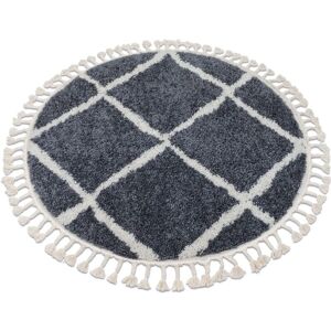 Berber Cross Grey / White Circle Carpet - RugsX - Carpet Type Berber Cross Grey / White Circle Carpet - RugsX - Carpet Type