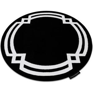 Dywany Łuszczów Hampton Modern Rug - 140cm Black Geometric Dywany Łuszczów Hampton Modern Rug - 140cm Black Geometric