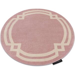 Tapis RUGSX Hampton - Cercle Rose Polypropylène, 140cm - Publicité Tapis RUGSX Hampton - Cercle Rose Polypropylène, 140cm - Publicité
