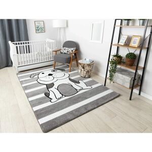 Dywany Łuszczów PETIT PUPPY Grey Carpet - Kids Room Safe & Soft Rug Dywany Łuszczów PETIT PUPPY Grey Carpet - Kids Room Safe & Soft Rug