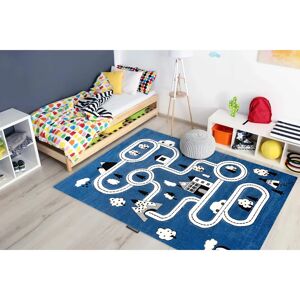 Dywany Łuszczów Petit Town Streets Blue 80x150cm - Carpet Dywany Łuszczów Petit Town Streets Blue 80x150cm - Carpet