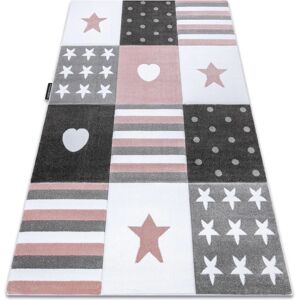 Dywany Łuszczów PETIT TEENY HEART STARS Pink Carpet - Childrens Rug Dywany Łuszczów PETIT TEENY HEART STARS Pink Carpet - Childrens Rug