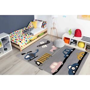 Dywany Łuszczów PETIT TOYS CARS Grey Carpet - Kids Room Rug 140x190cm Dywany Łuszczów PETIT TOYS CARS Grey Carpet - Kids Room Rug 140x190cm