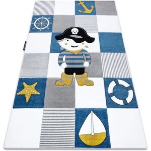 Dywany Łuszczów Petit Corsair Pirate Ship Anchor Blue Carpet - Kids Rug Dywany Łuszczów Petit Corsair Pirate Ship Anchor Blue Carpet - Kids Rug