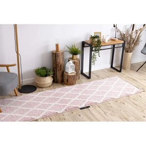 RugsX Tapis Berber Troik Rose 60x300cm - pour Cuisine & Couloir - Publicité RugsX Tapis Berber Troik Rose 60x300cm - pour Cuisine & Couloir - Publicité