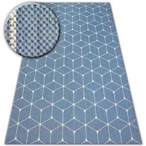 Tapis Łuszczów Sisal Bleu - Extérieur 6mm Résistant UV Tapis Łuszczów Sisal Bleu - Extérieur 6mm Résistant UV