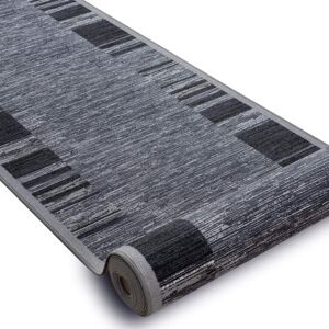 RugsX Adagio Grey Runner - Anti-slip, 57x270 cm, Polyamide Rug RugsX Adagio Grey Runner - Anti-slip, 57x270 cm, Polyamide Rug