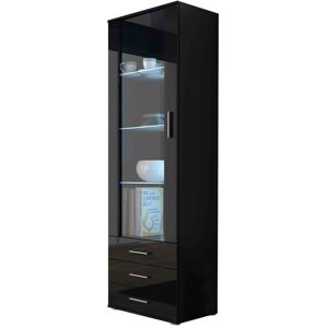 MUEBLES Charlotte E102 Negro Brillante - Vitrina MUEBLES Charlotte E102 Negro Brillante - Vitrina
