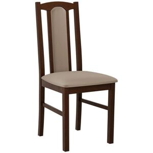 Silla de madera tapizada Victorville Nuez - Mueble Silla de madera tapizada Victorville Nuez - Mueble
