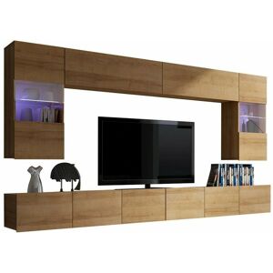 MOBILIER1 Providence B105 Juego de Salón Roble Dorado Modular MOBILIER1 Providence B105 Juego de Salón Roble Dorado Modular