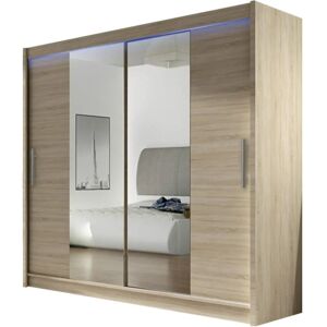 MUEBLES Atlanta 123 Dąb Sonoma Szafa przesuwna - Szafa MUEBLES Atlanta 123 Dąb Sonoma Szafa przesuwna - Szafa