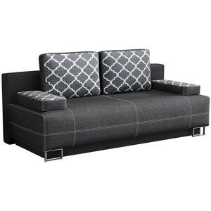 Sofá cama Columbus - 90x200cm - Negro - Moderno Sofá cama Columbus - 90x200cm - Negro - Moderno