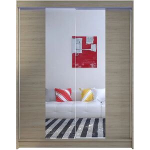 MUEBLES Armario Atlanta 141 Roble Sonoma - Puertas Correderas & LED MUEBLES Armario Atlanta 141 Roble Sonoma - Puertas Correderas & LED