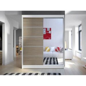 MUEBLES Atlanta 143 Skříň - Posuvné dveře, 200x150x58cm MUEBLES Atlanta 143 Skříň - Posuvné dveře, 200x150x58cm