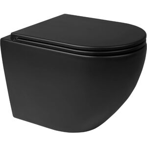 Oltens Hamnes Wand-WC - PureRim, Schwarz Matt Oltens Hamnes Wand-WC - PureRim, Schwarz Matt