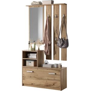 Selsey Yesfir Entree Set - Minimalistische Meubels met Spiegel & Schoenopslag Selsey Yesfir Entree Set - Minimalistische Meubels met Spiegel & Schoenopslag