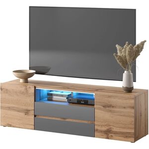 Mueble de TV Modern Selsey Bros con LED - TV, Almacenamiento y Decoración Mueble de TV Modern Selsey Bros con LED - TV, Almacenamiento y Decoración