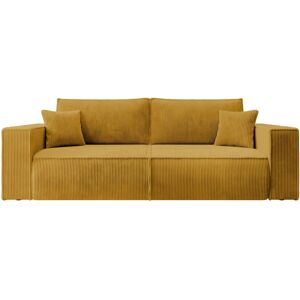 FARESE Inklapbare Bank - 257x102 cm - 3 Zitplaatsen - Mosterdgeel FARESE Inklapbare Bank - 257x102 cm - 3 Zitplaatsen - Mosterdgeel