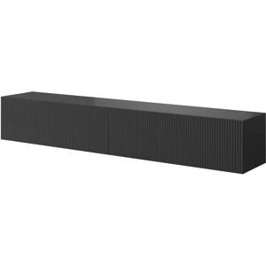 Selsey Veldio - Wall-mounted TV Cabinet - Black - 175cm Selsey Veldio - Wall-mounted TV Cabinet - Black - 175cm