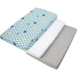 Set de 3 cearșafuri din bumbac pentru bebeluși - Potrivit pentru saltea - Lenjerie de pat pentru bebeluși Set de 3 cearșafuri din bumbac pentru bebeluși - Potrivit pentru saltea - Lenjerie de pat pentru bebeluși