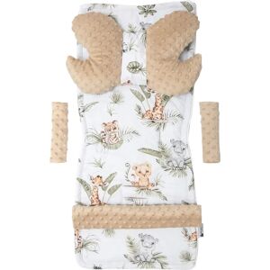 Insert de poussette beige Safari Medi Partners - Ensemble de 4 pièces Insert de poussette beige Safari Medi Partners - Ensemble de 4 pièces