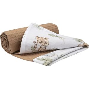 Medi Partners Decke 75x100 Baumwolle Waffle - Safari & Braun - Decke Medi Partners Decke 75x100 Baumwolle Waffle - Safari & Braun - Decke