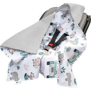 Medi Partners Baby Carrier Wrap - Zoo Menthe + Gris Waffle - Porte-bébé - Publicité Medi Partners Baby Carrier Wrap - Zoo Menthe + Gris Waffle - Porte-bébé - Publicité