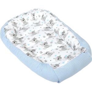 Medi Partners Baby Cocoon - Gaufre - Teddy + Bleu - Nid bébé - Publicité Medi Partners Baby Cocoon - Gaufre - Teddy + Bleu - Nid bébé - Publicité