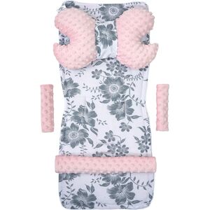 Insert pour poussette Medi Partners - Berry + Pink Minky - Gris - Insert pour poussette Insert pour poussette Medi Partners - Berry + Pink Minky - Gris - Insert pour poussette