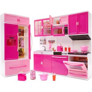 Dětská Kuchyně FunPlay - LED zvuky - 4 segmenty - Pro děti 3+ - Nábytek na panenky Dětská Kuchyně FunPlay - LED zvuky - 4 segmenty - Pro děti 3+ - Nábytek na panenky