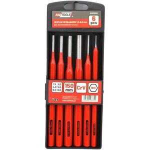 Set di 6 punzoni AWTOOLS - Acciaio, 1,5-8mm - Kit di attrezzi Set di 6 punzoni AWTOOLS - Acciaio, 1,5-8mm - Kit di attrezzi